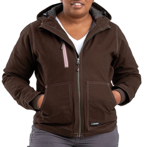 Ladies' Softstone Modern Full-Zip Hooded Jacket Thumbnail