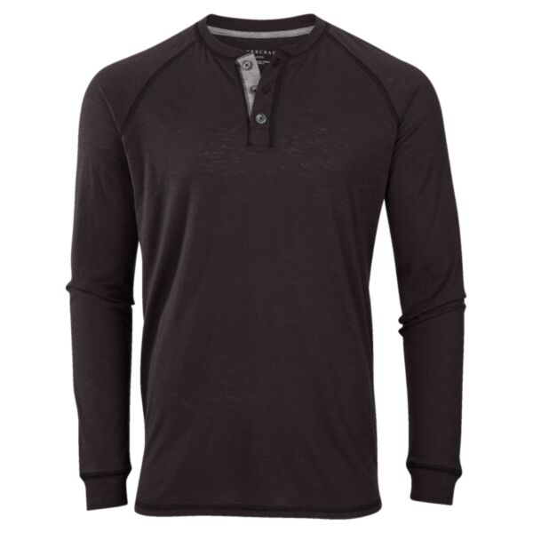 Unisex Henley Long Sleeve T-Shirt Thumbnail