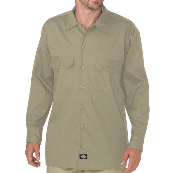 Men's FLEX Relaxed Fit Long-Sleeve Twill Work Shirt Thumbnail