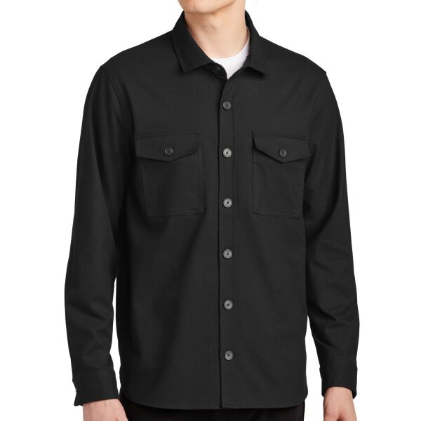 Long Sleeve Twill Overshirt Thumbnail