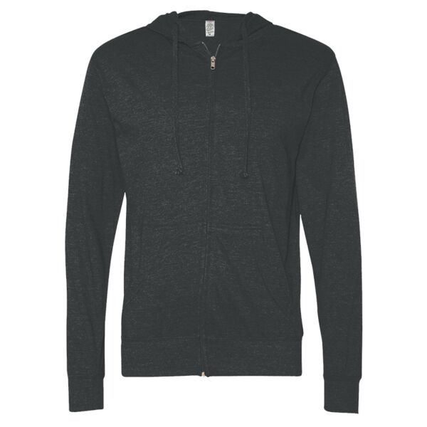 Lightweight Jersey Full-Zip Hooded T-Shirt Thumbnail