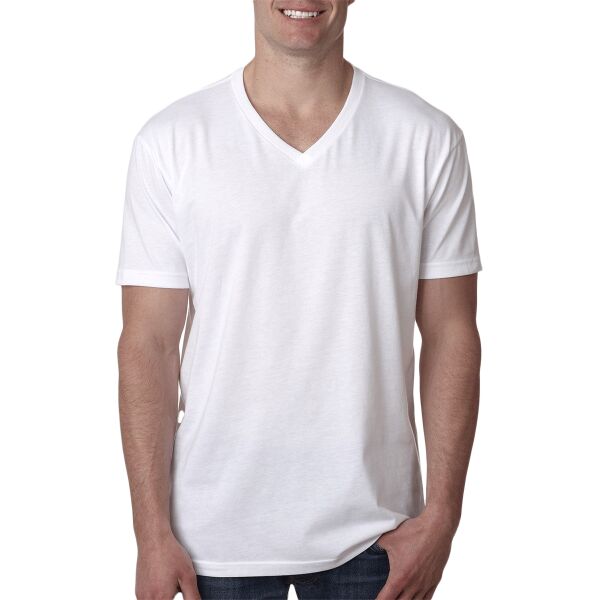 Men's CVC V-Neck T-Shirt Thumbnail