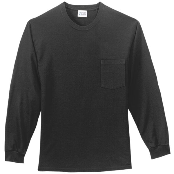 Port & Company Tall Long Sleeve Essential Pocket Tee Thumbnail