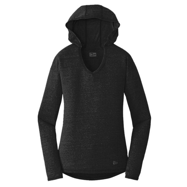 Ladies Tri Blend Performance Pullover Hoodie Tee Thumbnail
