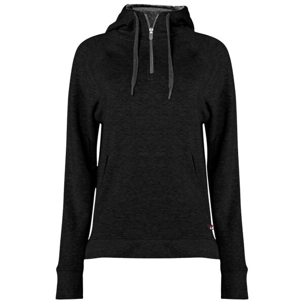 Badger - FitFlex Women's French Terry Hooded Quarter-Zip Thumbnail