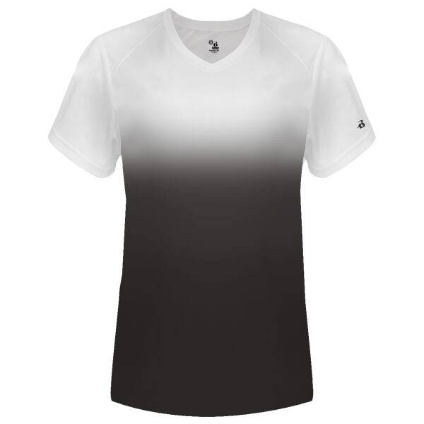 Badger - Women's V-Neck Ombre T-Shirt Thumbnail