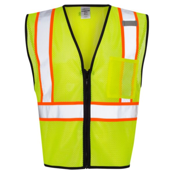 Economy Contrasting Vest with Zippered Front Thumbnail