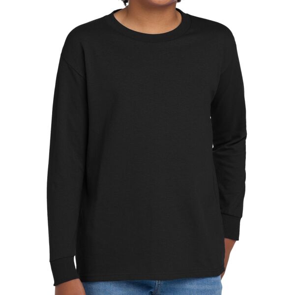Gildan - Youth Heavy Cotton ™ 100% Cotton Long Sleeve T Shirt Thumbnail