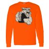 Safety Long Sleeve  Special Gildan Heavy Cotton Long Sleeve T-Shirt Thumbnail