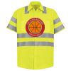 High Visibility Safety Short Sleeve Work Shirt Thumbnail