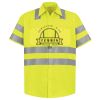 High Visibility Safety Short Sleeve Work Shirt Thumbnail